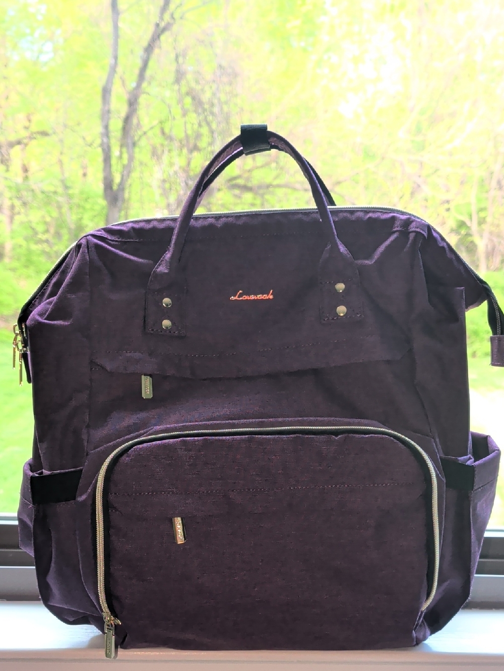 Lovevook Purple Travel Backpack Tote